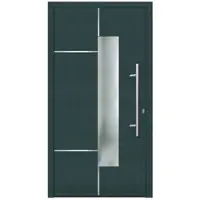 KNOCK Flügelüberdeckende Kunstoff-Haustür »Terra«, moosgrün - gruen
