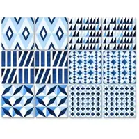 Wallart K&L Wall Art Fliesenaufkleber »Geometrische Muster«, selbstklebend