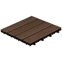 HOME DELUXE WPC Klickfliesen BAVARO - 1m2 Dunkelbraun