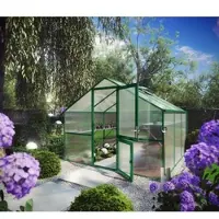 KGT Gewächshaus "Orchidee III" moosgrün 9,6 m² 10 mm HKP