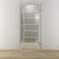 NOVADOORS Glasdrehtür »NOVA 586«, matt - transparent