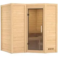 Karibu Sauna »Riga 1«, für 3 Personen, ohne Ofen - beige
