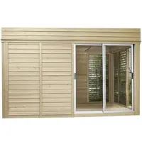 Wolff Finnhaus Saunahaus »Paradiso«, BxTxH: 429 x 328 x 261 cm, ohne Ofen - beige