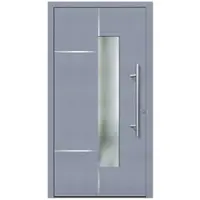 KNOCK Flügelüberdeckende Kunstoff-Haustür »Terra«, grau