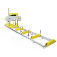 BAMATO Bandsäge »BBSW-660GPRO«, 6,6 kW, Benzinmotor, geeignet für Holz - gelb