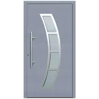 KNOCK Flügelüberdeckende Kunstoff-Haustür »Terra«, grau