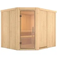 Karibu Sauna »Haaspsalu«, für 4 Personen, ohne Ofen - beige