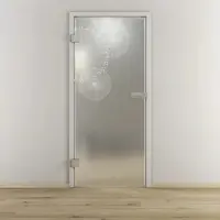 NOVADOORS Glasdrehtür »NOVA 507«, matt - transparent