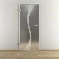 NOVADOORS Glasdrehtür »NOVA 583«, matt - transparent