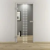 NOVADOORS Glasdrehtür »NOVA 502«, glänzend - transparent