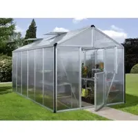 Vitavia Gewächshaus »Zeus Plus 11900«, BxHxL: 195 x 197 x 131 cm - silberfarben