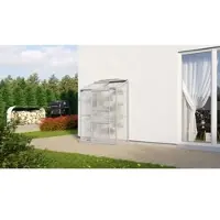 Vitavia Gewächshaus »Styx Plus 900«, BxHxL: 69 x 188 x 131 cm - silberfarben