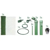 Gust. Alberts GmbH & Co. KG Set Maschendrahtzaun, »Maschendraht«, LxH: 1500x175 cm, grün - gruen