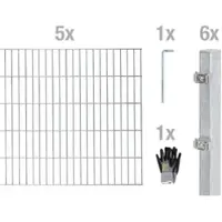 Gust. Alberts GmbH & Co. KG Gartenzaun, BxH: 10 x 1,4 m, silberfarben