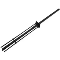 MVG Bodenhülse »-HA018«, HxBxT: 99 x 7,5 x 7,5 cm - schwarz