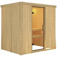 Karibu Sauna »Kircholm«, für 3 Personen, ohne Ofen - beige