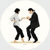 Wallart K&L Wall Art Vliestapete »Runde Vliestapete«, Tohme Retro Pulp Fiction, mehrfarbig, matt - bunt
