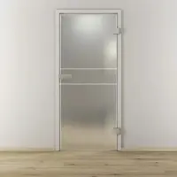 NOVADOORS Glasdrehtür »NOVA 589«, matt - transparent