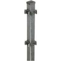 Floraworld Eckpfosten »Classic«, Stahl, BxHxL: 4 x 4 x 100 cm - silberfarben