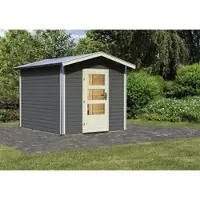 Karibu Saunahaus, BxHxT:231 x 235 x 273 cm, naturbelassen - beige