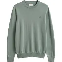 Gant Pullover Classic Cotton C-Neck Herren Ceramic Grey-L