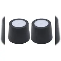 Metro Professional LED-Abnehmbarer Lampenkopf Cauro 2er Set, Aluminium, Ø 11.5 x 8.5 cm, dimmbar, schwarz