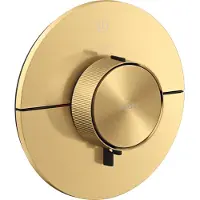 Hansgrohe AXOR ShowerSelect ID Thermostat Unterputz rund für 1 Verbraucher, Brushed Gold Optic
