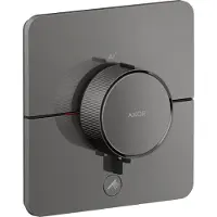Hansgrohe AXOR ShowerSelect ID Thermostat HighFlow Unterputz softsquare für 1 Verbraucher und einen zusätzlichen Abgang, Polished Black Chrome