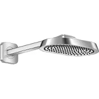 Hansgrohe AXOR ShowerSphere Duschkopf 250/160, 1 Strahl, mit Duscharm, Chrom