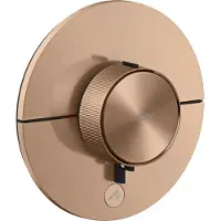 Hansgrohe AXOR ShowerSelect ID Thermostat HighFlow Unterputz rund für 1 Verbraucher und einen zusätzlichen Abgang, Brushed Red Gold