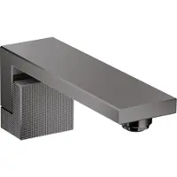 Hansgrohe Wanneneinlauf AXOR EDGE Wd-mon Ausl 190mm pol. bl chr Diamantsch polished black chrom Diamantschliff