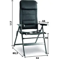 Brunner Campingstuhl Aravel 3D M, schwarz