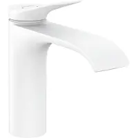 Hansgrohe Einhandmischer Waschtisch Vivenis ComfortZone 110 mit Ablaufgarnitur mattweiß