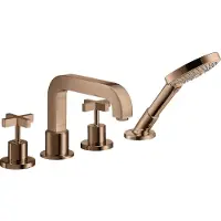Hansgrohe Fertigmontageset Axor Citterio 4-L-BW-Rand-Arm., m Kreuzgr., pol. r gol