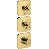 Hansgrohe Fertigset Axor Citterio E UP-Thermostat 380/120, m Ros, pol. gol opt