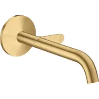 Hansgrohe Fertigmontageset Axor One UP-Waschtisch-Einhebelmischer, Ausl. 220mm, brush. gol optic