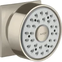 Axor Seitenbrause 1jet eckig Brushed Nickel, 28469820