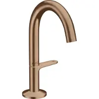 Hansgrohe Waschtisch-Einhebelmischer Sel. 140 Axor One A 122mm, m Pus-Op-Abl, brush. r gol