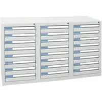 Stumpf Schubladenschrank Serie ESTA, 24 Schubladen lichtgrau (24x100mm)