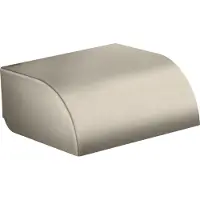 Hansgrohe WC-Papierhalter Axor Universal Circular mit Deckel brushed nickel