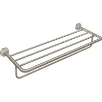 Hansgrohe AXOR UNIVERSAL Circular Handtuchablage, mit Handtuchhalter, 42843820, Farbe: Brushed Nickel