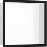 Hansgrohe Wandnische XTRASTORIS Individual mattweiß 300x300x100mm Designrahmen ma-s 300 x 300 x 100 mm Designrahmen mattschwarz