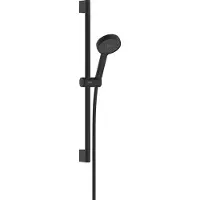 Hansgrohe Activera S Brauseset 95 1jet EcoSmart mit Brausestange 65 cm, Mattschwarz