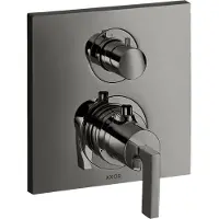Hansgrohe Thermostat AXOR CITTERIO UP m Ab-/Umstellv. u HGri pol. bl chrome polished black chrome