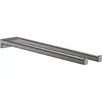 Hansgrohe HG Handtuchhalter AddStoris zweiarmig, 445mm brushed black