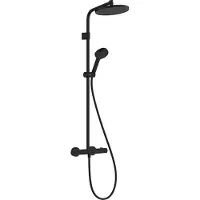 Hansgrohe Activera S Showerpipe 240 1jet EcoSmart mit Ecostat Fine Varia, Mattschwarz, 1 Stk.
