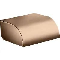 Axor UNIVERSAL Circular Toilettenpapierhalter mit Deckel, 42858300, Farbe: Polished Red Gold