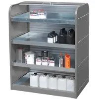 Bauer Gefahrstoff-Rollladenschrank, Typ RSG-4, grau RAL7005
