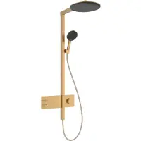 Hansgrohe Showerpipe Raindance Alive S 2jet, Eco, Min.-Dr. 1,2 b, brush. bron