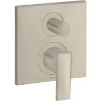 Hansgrohe Fertigmontageset Axor Citterio UP-Wannen-Einhebelmischer, m Hebel, brushed nickel